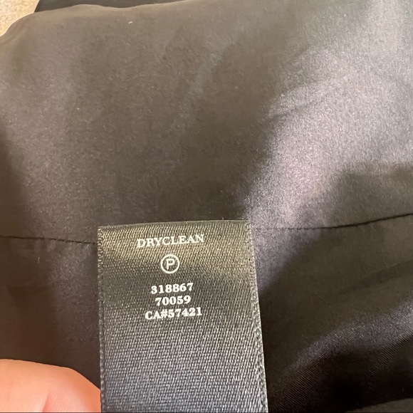 Ann Taylor black and white wool chevron print  jacket - Picture 10 of 11